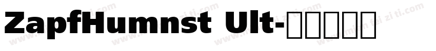 ZapfHumnst Ult字体转换